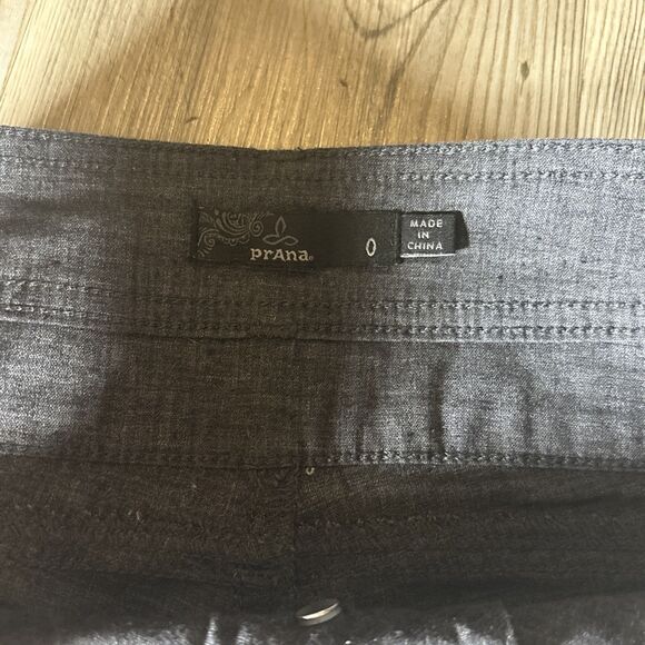 prAna Pants  Gray Lizbeth Hemp Baggy Boho Indy Hippy Outdoor Hiking Gorp Size 0 - Picture 6 of 13